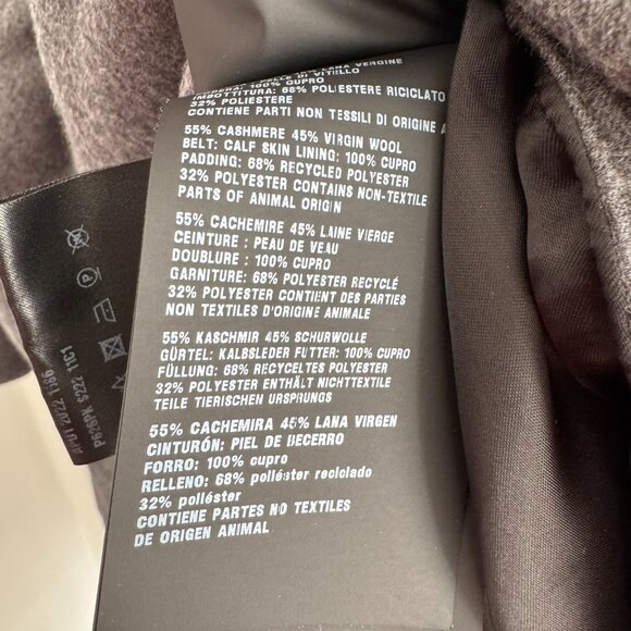 Prada Puffy Wool Coat in Grey, size 38IT (fits like a size 2/4) - Picture 9 of 9